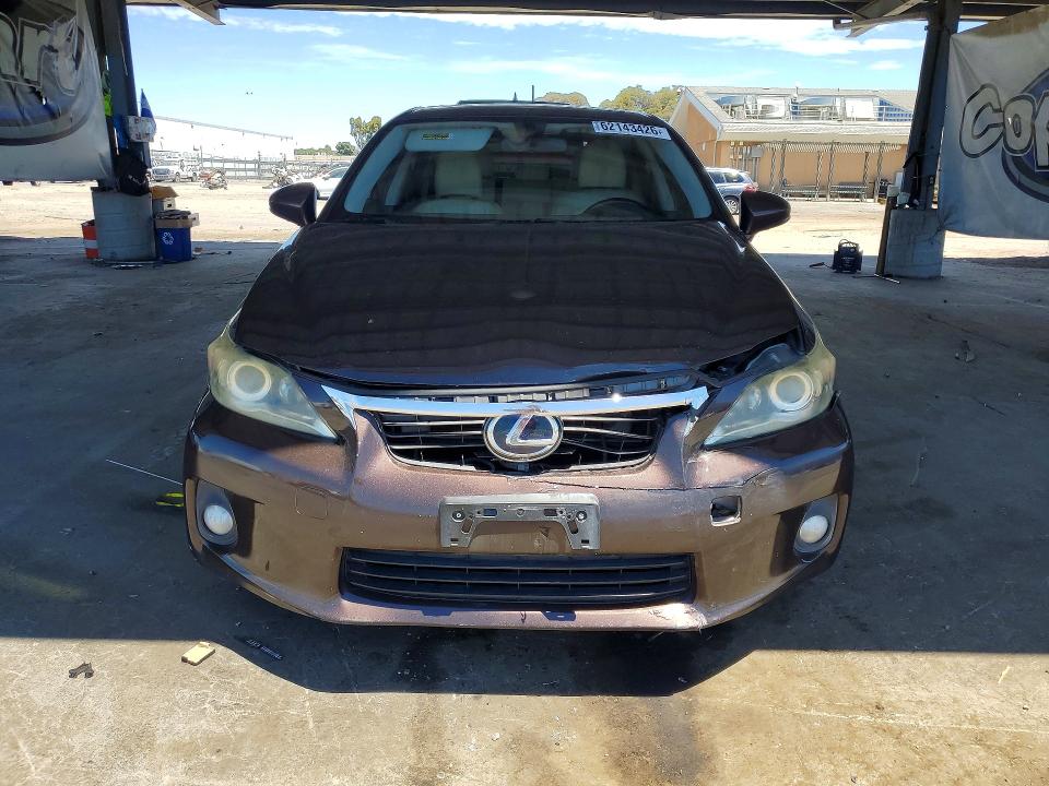 2013 Lexus Ct VIN JTHKD5BH8D2164179 COPART salvage auction — FRONT END, Ca - Salvage Certificate, sold $1,550 on 2026-07-30 (photo 5)