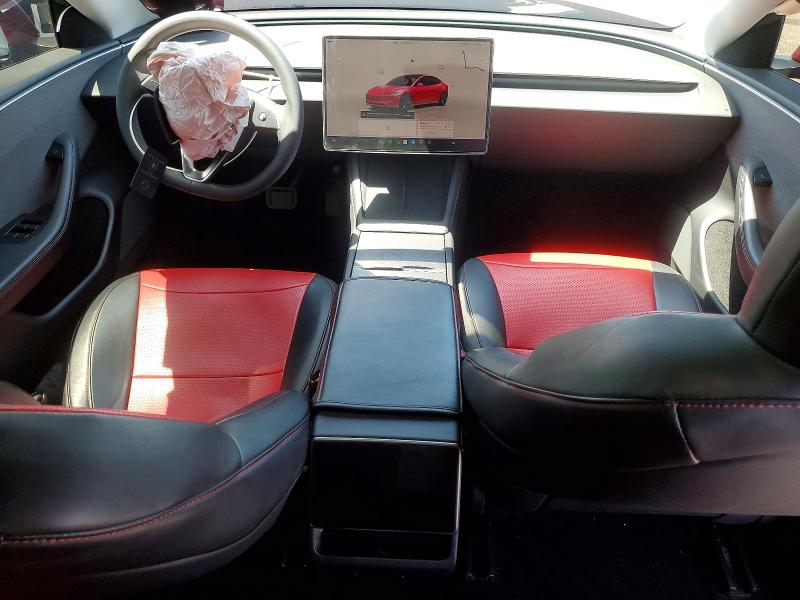 2025 Tesla Model 3 VIN 5YJ3E1EA3SF057433 COPART salvage auction — FRONT END, Ca - Salvage Certificate, sold $10,300 on 2026-09-01 (photo 8)