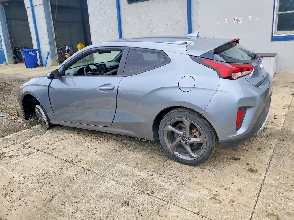 2019 Hyundai Veloster VIN KMHTG6AF1KU017962 COPART salvage auction — UNDERCARRIAGE, Nj - Cert Of Title-Salvage, sold $2,100 on 2026-07-22 (photo 2)