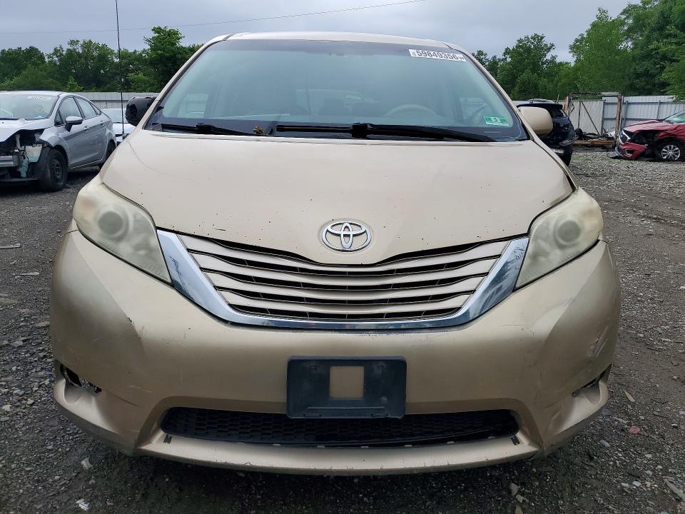 2011 Toyota Sienna VIN 5TDKK3DC2BS086517 COPART salvage auction — MECHANICAL, Nj - Certificate Of Title, sold $1,950 on 2026-07-13 (photo 5)
