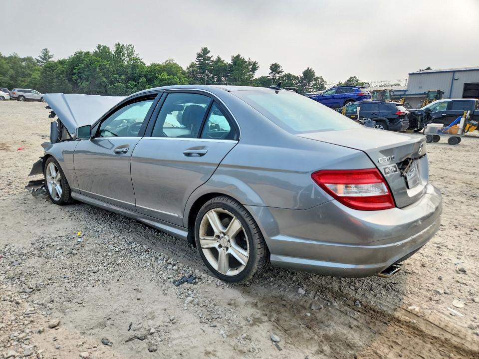 2010 Mercedes-benz C class VIN WDDGF8BB2AR123070 COPART salvage auction — FRONT END, MA - CERT OF TITLE-RECONSTRCTD COLL, sold $375 on 2026-08-10 (photo 2)