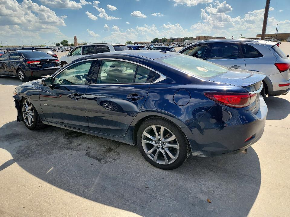 2016 Mazda 6 VIN JM1GJ1W54G1470881 COPART salvage auction — FRONT END, Tx - Certificate Of Title, sold $4,200 on 2026-07-13 (photo 2)