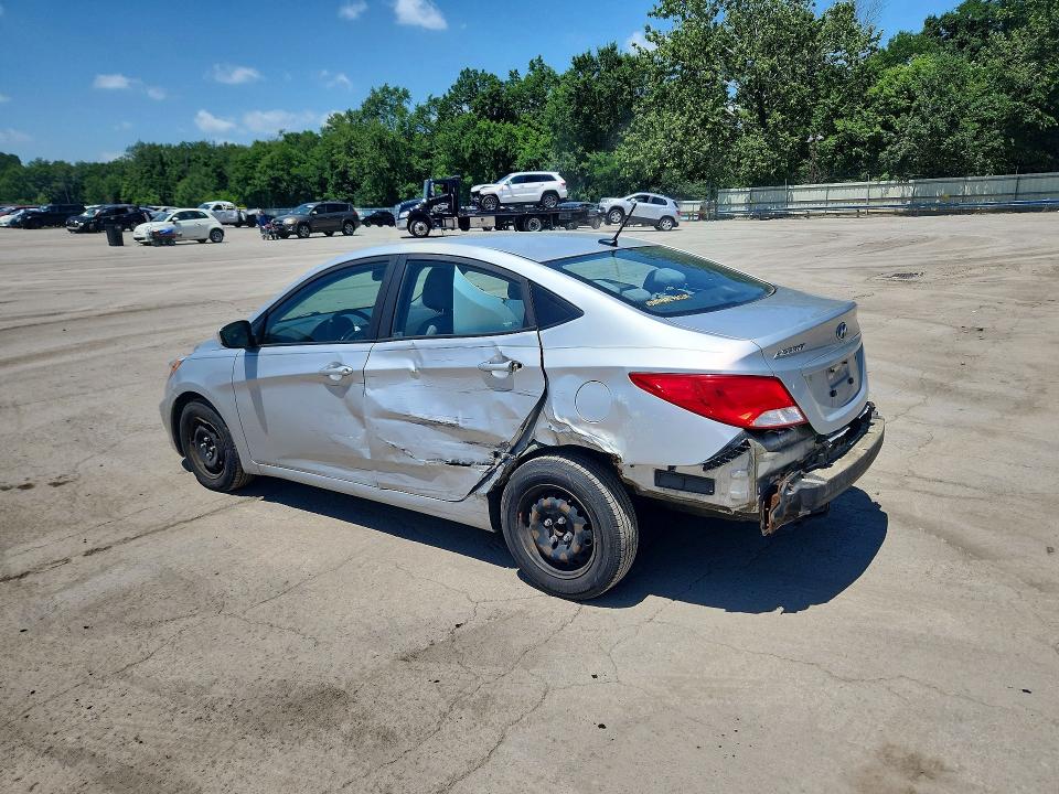 2017 Hyundai Accent VIN KMHCT4AE2HU215532 COPART salvage auction — REAR END, Pa - Certificate Of Salvage, sold $900 on 2026-07-16 (photo 2)