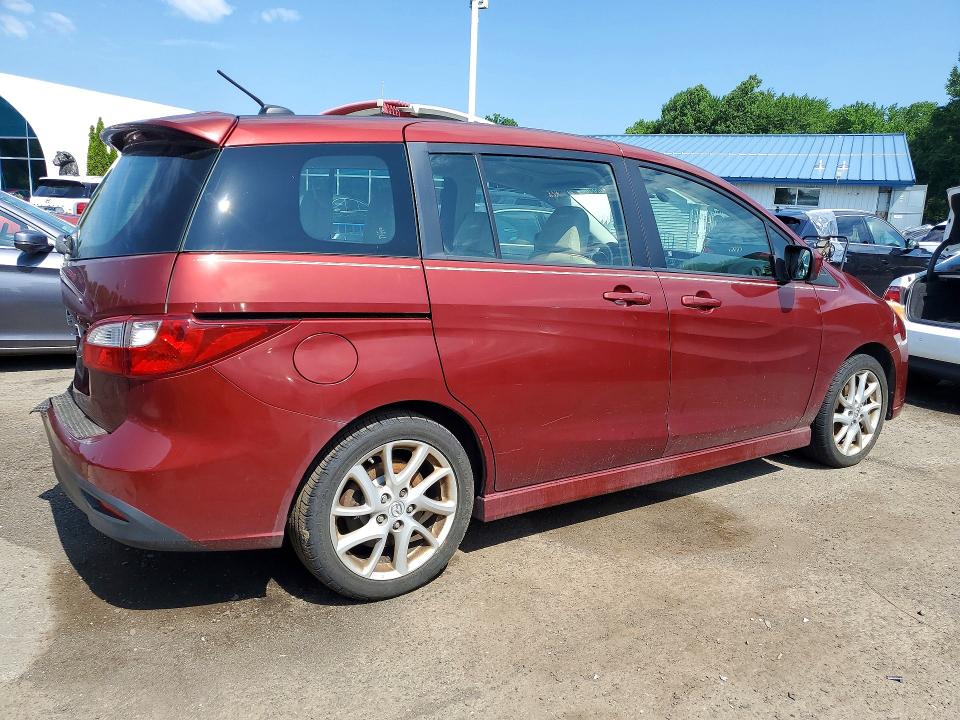 2012 Mazda 5 VIN JM1CW2DL2C0142558 COPART salvage auction — REAR END, Ct - Cert Of Title-Salvage, sold $575 on 2026-07-09 (photo 3)