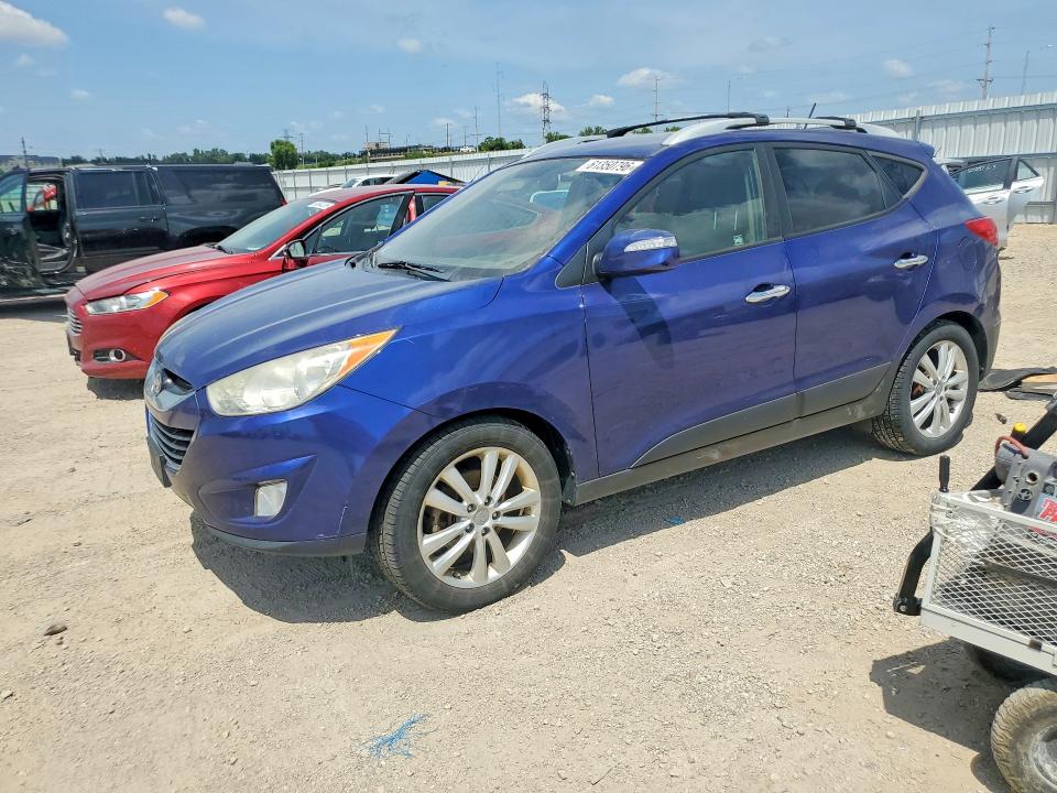 2011 Hyundai Tucson VIN KM8JUCAC2BU213574 COPART salvage auction — HAIL, IA - NON PUBLIC CLEAN TITLE, sold $1,050 on 2026-07-22 (photo 1)