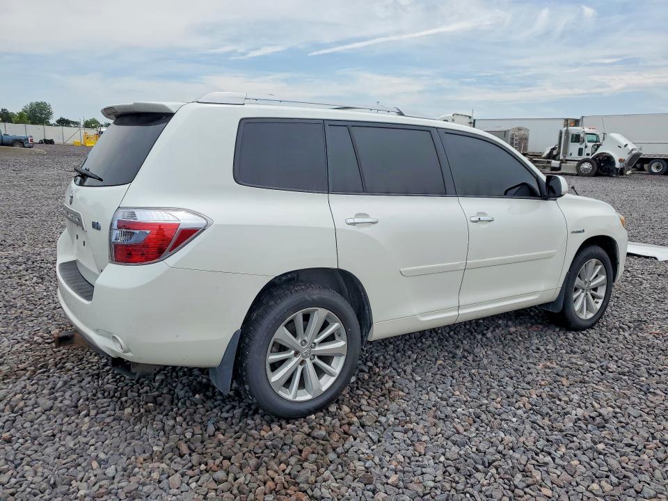 2008 Toyota Highlander hybrid VIN JTEEW44AX82025126 COPART salvage auction — FRONT END, IN - CERT OF TITLE-SALVAGE TITLE (P), sold $30 on 2026-07-28 (photo 3)