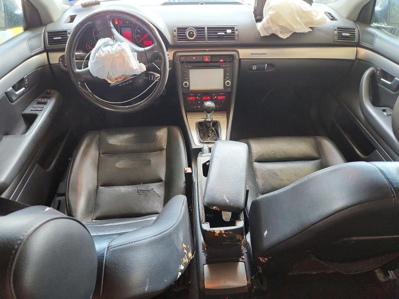 2004 Audi A4 VIN WAULC68E54A107999 COPART salvage auction — FRONT END, Tx - Salvage Vehicle Title, sold $125 on 2026-07-31 (photo 8)