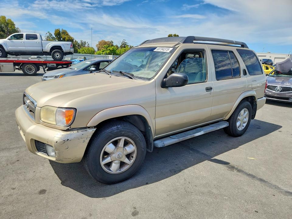 2002 Nissan Pathfinder VIN JN8DR09Y02W745982 COPART salvage auction — FRONT END, Ca - Salvage Certificate, sold $225 on 2026-07-20 (photo 1)