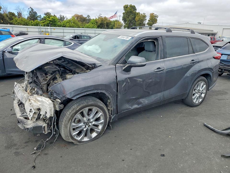 2020 Toyota VIN 5TDYZRAH7LS024296 COPART salvage auction — FRONT END, Ca - Salvage Certificate, sold $5,100 on 2026-07-15 (photo 1)