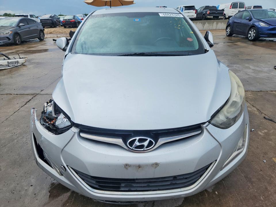 2016 Hyundai Elantra VIN KMHDH4AE7GU553397 COPART salvage auction — FRONT END, TX - SALVAGE VEHICLE TITLE (P), sold $900 on 2026-07-27 (photo 5)