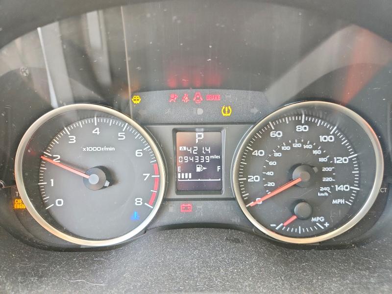 2016 Subaru VIN JF2GPABC4G8303240 COPART salvage auction — FRONT END, Fl - Cert Of Title Slvg Rebuildable, sold $450 on 2026-07-28 (photo 9)