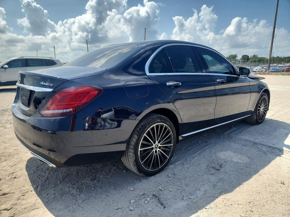 2020 Mercedes-benz C-klasse VIN WDDWF8EB3LR559727 COPART salvage auction — FRONT END, Salvage Title, sold $7,600 on 2026-09-01 (photo 3)