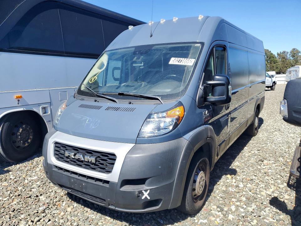 2021 Ram Promaster 3500 VIN 3C6MRVJGXME580152 COPART salvage auction — REAR END, Ca - Dis/Dlr/Exp Only Clean Title, sold $6,700 on 2026-07-30 (photo 1)
