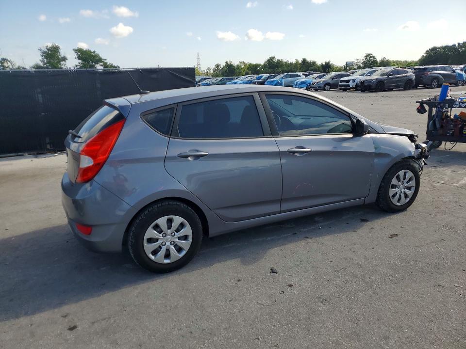2017 Hyundai Accent VIN KMHCT5AE8HU346793 COPART salvage auction — FRONT END, Fl - Cert Of Title Slvg Rebuildable, sold $800 on 2026-07-30 (photo 3)