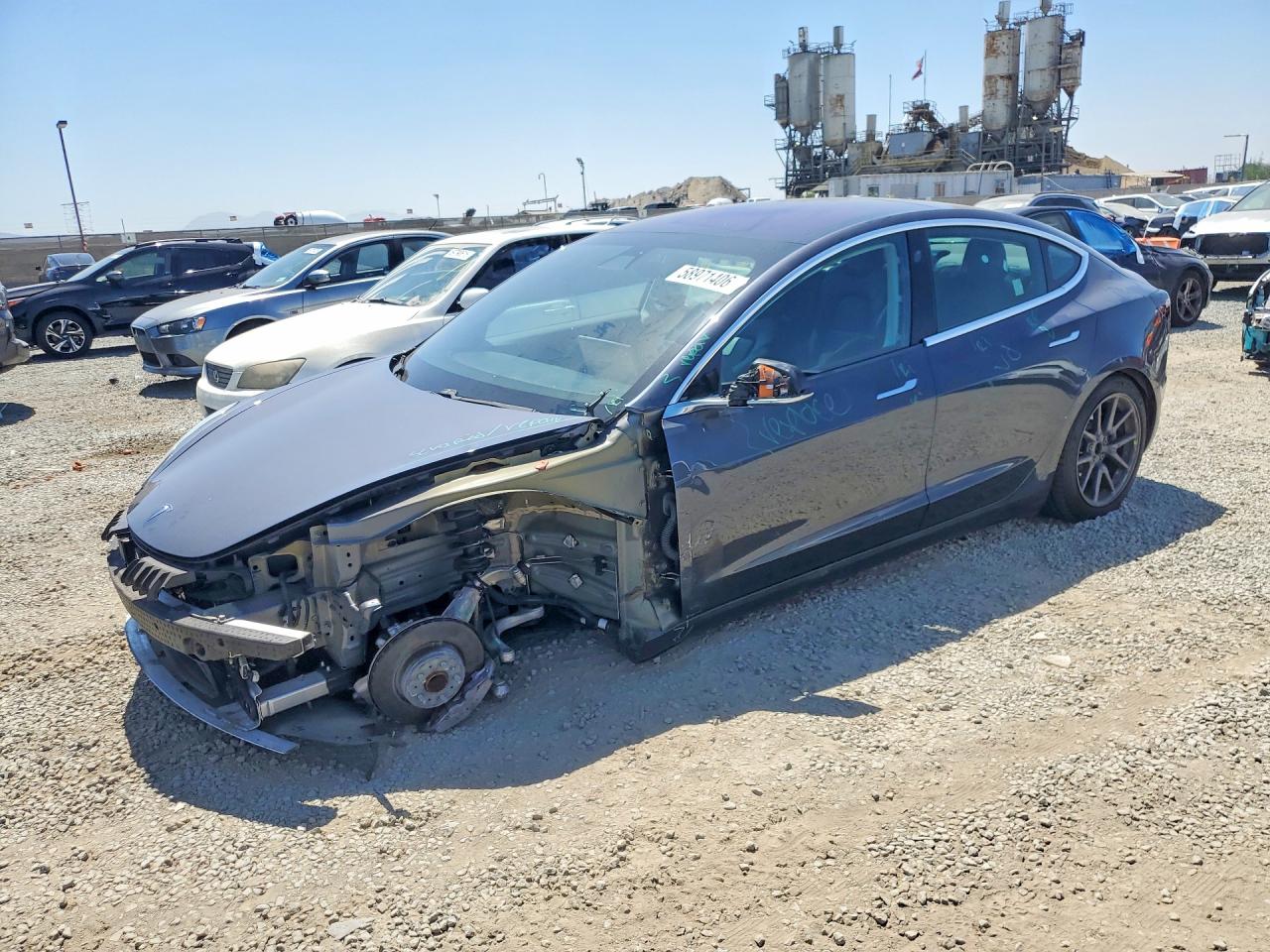 2018 Tesla Model 3 VIN 5YJ3E1EA3JF158213 COPART salvage auction — Front End, CA - SALVAGE CERTIFICATE, sold $4,000 on 2026-07-10 (photo 1)