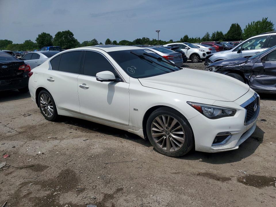 2019 Infiniti Q50 VIN JN1EV7AR0KM552352 COPART salvage auction — NORMAL WEAR, TN - SALVAGE CERTIFICATE, sold $1,250 on 2026-07-20 (photo 4)