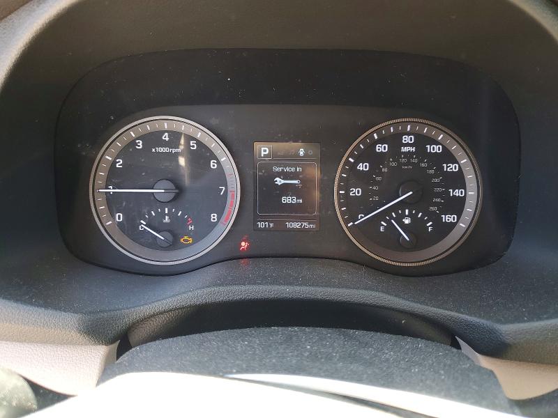 2018 Hyundai Tucson VIN KM8J23A47JU627351 COPART salvage auction — MECHANICAL, Tx - Dis/Dlr/Exp Only Clean Title, sold $3,850 on 2026-07-17 (photo 9)