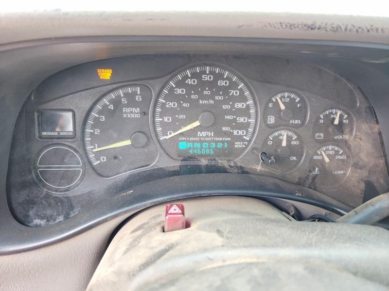 2000 Gmc Yukon VIN 1GKEK13T9YJ131627 COPART salvage auction — REAR END, Ca - Salvage Certificate, sold $125 on 2026-07-30 (photo 9)