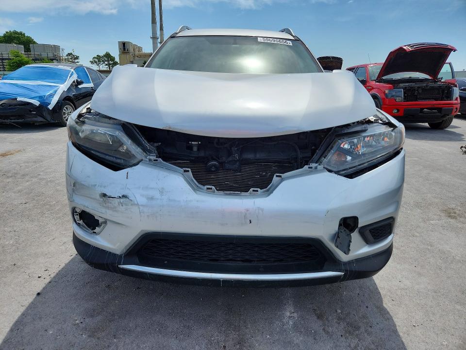 2015 Nissan Rogue VIN KNMAT2MT5FP552475 COPART salvage auction — FRONT END, Ok - Certificate Of Title, sold $1,200 on 2026-07-29 (photo 5)