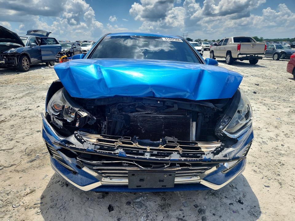 2018 Hyundai Sonata VIN 5NPE34AF8JH604035 COPART salvage auction — FRONT END, Ga - Certificate Of Title, sold $975 on 2026-08-03 (photo 5)