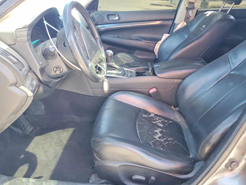 2012 Infiniti VIN JN1CV6APXCM934826 COPART salvage auction — FRONT END, Ca - Salvage Certificate, sold $1,600 on 2026-08-17 (photo 7)
