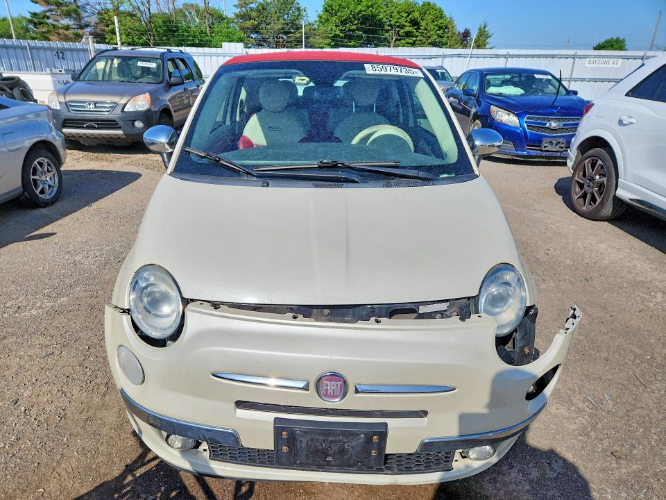 2012 Fiat 500 VIN 3C3CFFER9CT378478 COPART salvage auction — FRONT END, On - Permit Salvage, sold $200 on 2026-08-18 (photo 5)