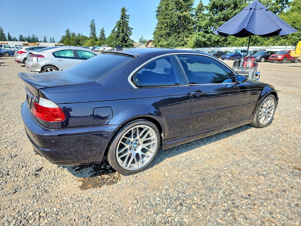 2005 BMW M3 VIN WBSBL93495PN62439 COPART salvage auction — FRONT END, Wa - Vehicle Cert Of Ownership-Titl (P), sold $13,600 on 2026-08-21 (photo 3)