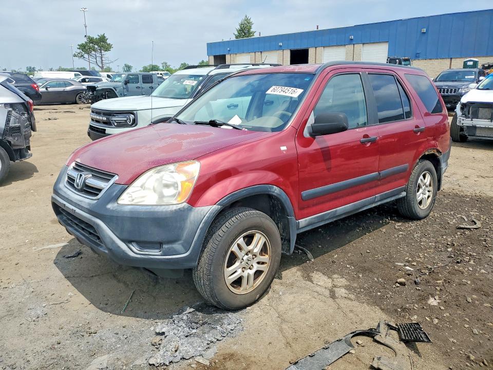 2002 Honda Cr-v VIN JHLRD78862C017968 COPART salvage auction — REAR END, Mi - Certificate Of Title, sold $325 on 2026-07-28 (photo 1)
