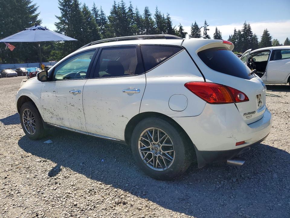 2009 Nissan Murano VIN JN8AZ18W59W127592 COPART salvage auction — SIDE, WA - BILL OF SALE, sold $175 on 2026-07-21 (photo 2)