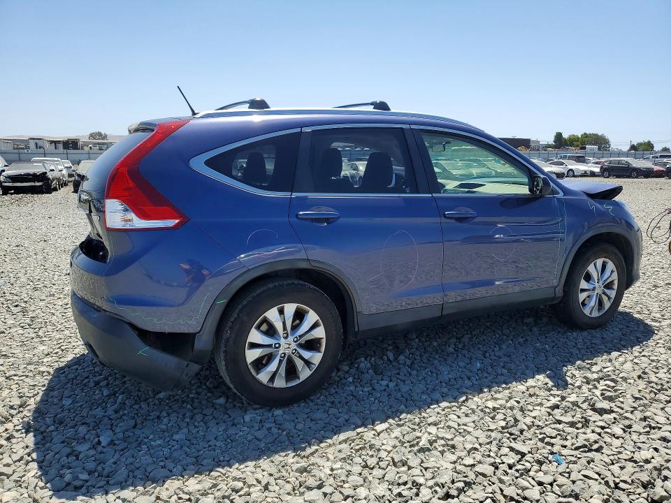 2012 Honda Cr-v VIN JHLRM4H55CC011309 COPART salvage auction — FRONT END, Ca - Salvage Certificate, sold $2,350 on 2026-07-16 (photo 3)