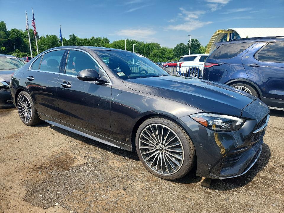 2026 Mercedes-benz C class VIN W1KAF4HB0TR307996 COPART salvage auction — BURN, Ma - Cert Of Title-Salvage, sold $19,300 on 2026-07-09 (photo 4)