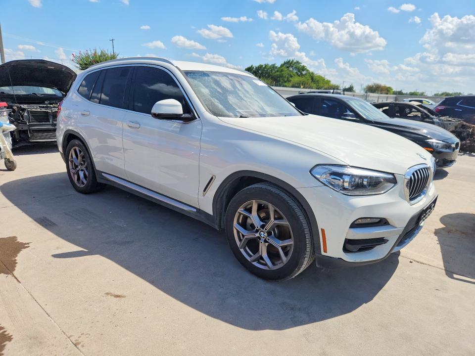 2020 BMW X3 VIN 5UXTY3C08L9B55304 COPART salvage auction — WATER/FLOOD, Tx - Certificate Of Title (P), sold $9,300 on 2026-07-30 (photo 4)