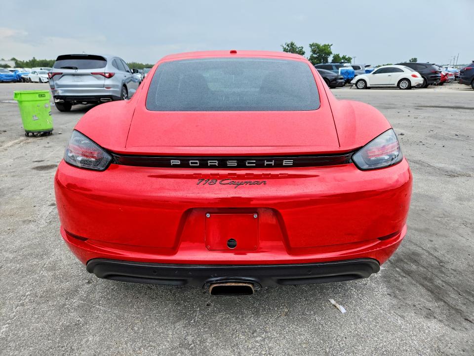 2017 Porsche Cayman VIN WP0AA2A84HS270611 COPART salvage auction — REAR END, Fl - Cert Of Title-Rebuilt (P), sold $10,200 on 2026-07-28 (photo 6)