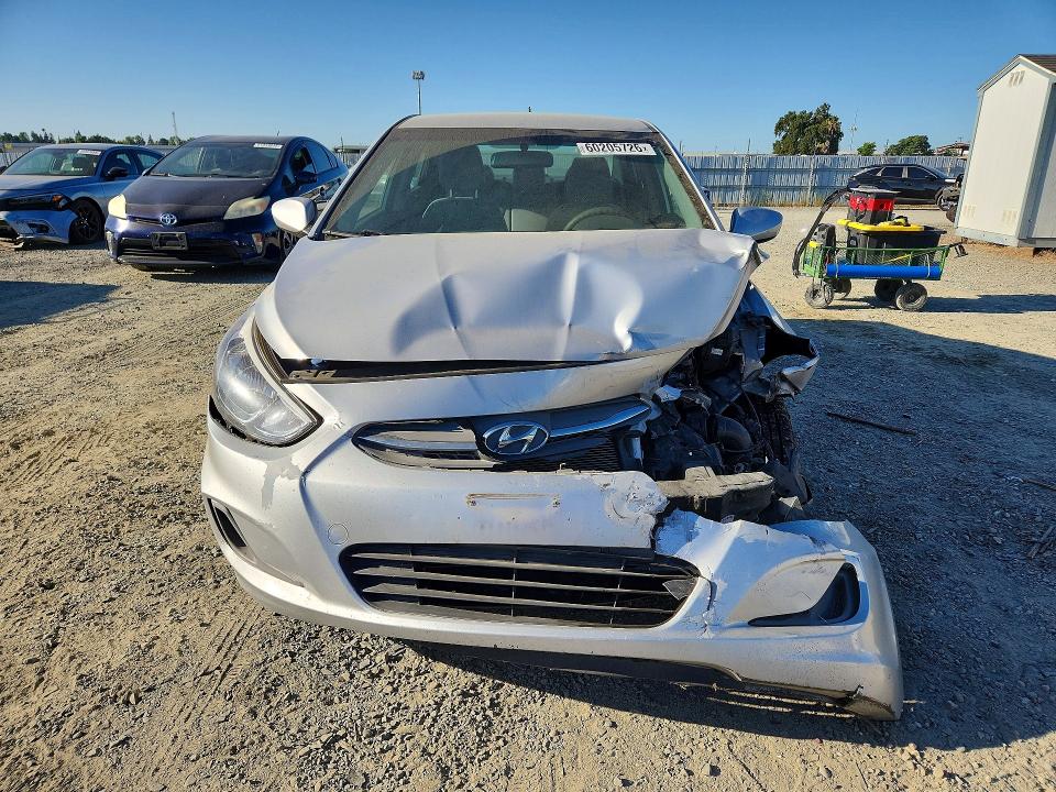 2017 Hyundai Accent VIN KMHCT4AE5HU312871 COPART salvage auction — FRONT END, Ca - Salvage Certificate, sold $150 on 2026-07-28 (photo 5)