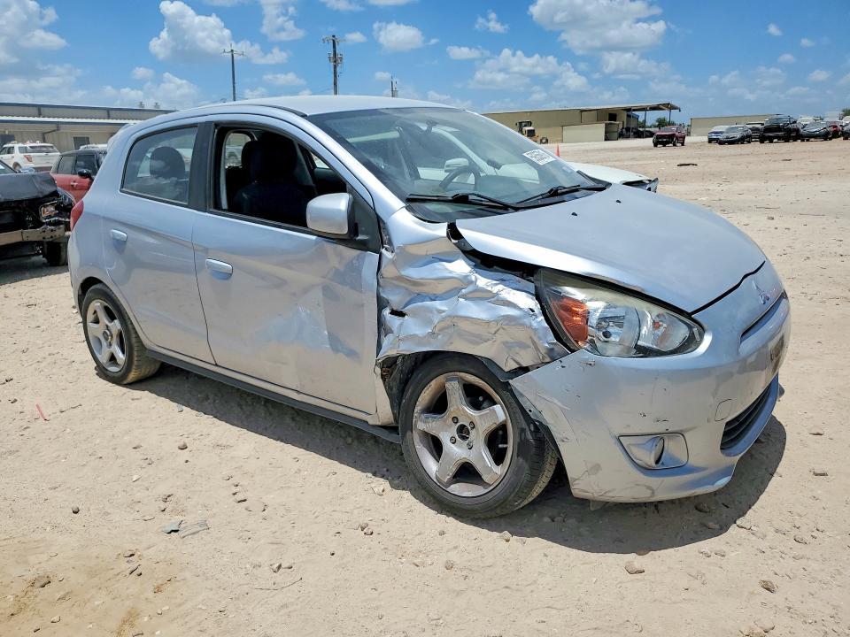 2015 Mitsubishi Mirage VIN ML32A3HJXFH059865 COPART salvage auction — FRONT END, Tx - Salvage Vehicle Title, sold $25 on 2026-07-23 (photo 4)