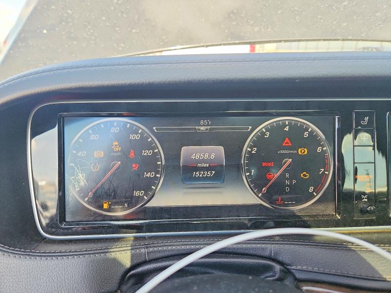 2015 Mercedes-benz S-klasse VIN WDDUG8FB0FA158531 COPART salvage auction — WATER/FLOOD, Tx - Certificate Of Title, sold $3,150 on 2026-07-09 (photo 9)