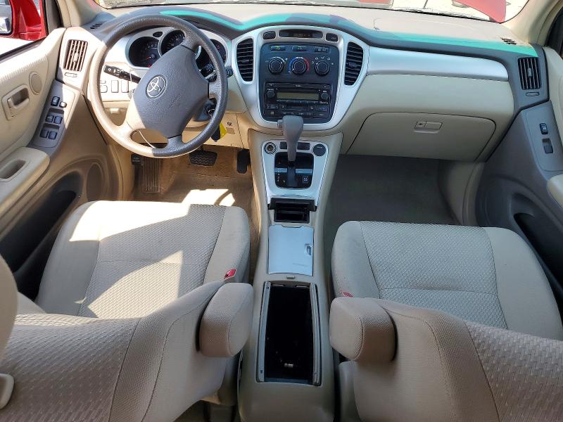 2007 Toyota Highlander VIN JTEHP21A670228737 COPART salvage auction — FRONT END, PA - CERTIFICATE OF SALVAGE, sold $250 on 2026-07-31 (photo 8)