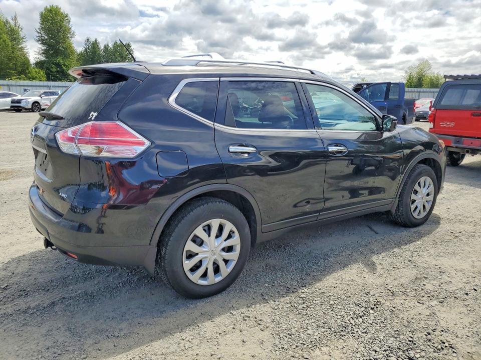 2016 Nissan Rogue VIN KNMAT2MV4GP594347 COPART salvage auction — MINOR DENT/SCRATCHES, WA - VEHICLE CERT OF OWNERSHIP-TITL, sold $2,600 on 2026-07-13 (photo 3)