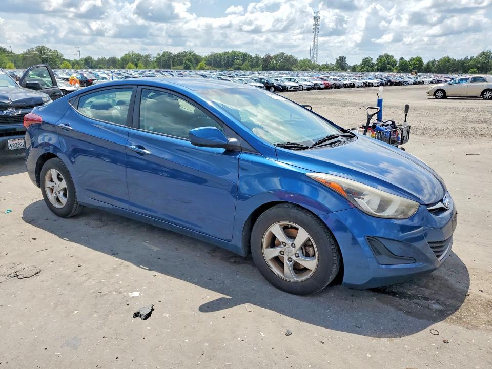 2015 Hyundai Elantra VIN KMHDH4AEXFU353645 COPART salvage auction — SIDE, Salvage Title, sold $2,150 on 2026-07-22 (photo 4)