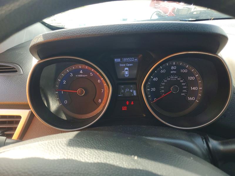 2013 Hyundai Elantra VIN KMHD35LEXDU051240 COPART salvage auction — FRONT END, Fl - Cert Of Title Slvg Rebuildable, sold $375 on 2026-07-28 (photo 9)