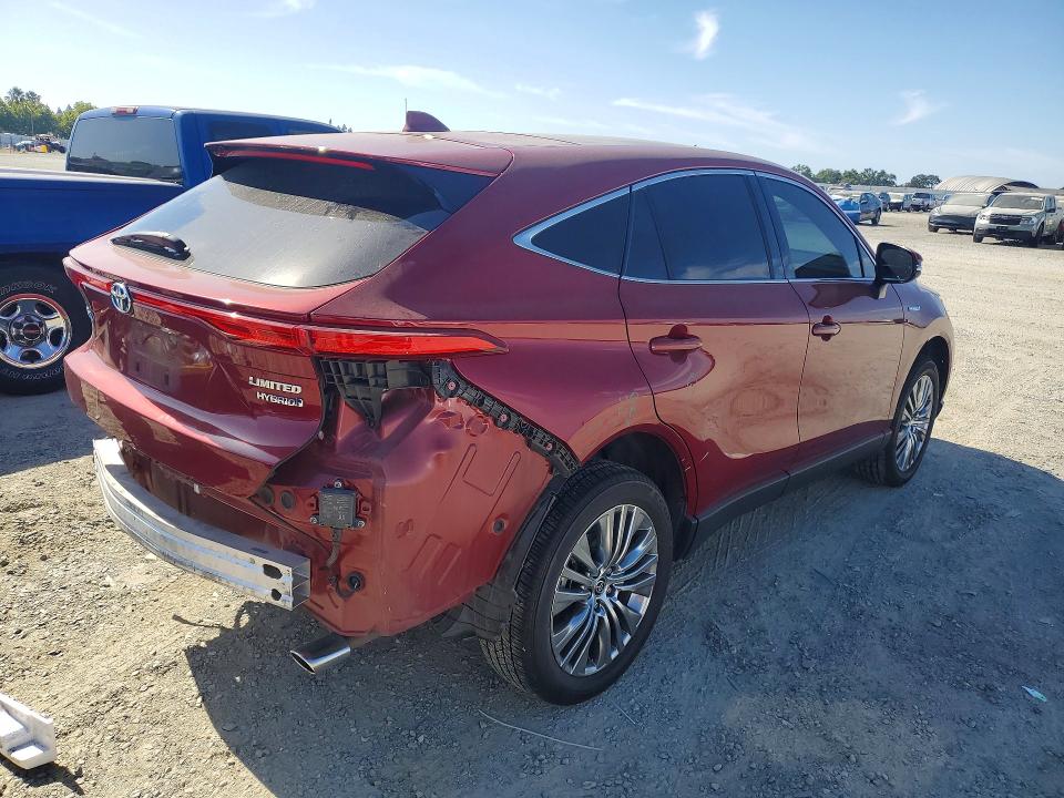 2021 Toyota Venza VIN JTEAAAAH4MJ067059 COPART salvage auction — REAR END, CA - SALVAGE CERTIFICATE, sold $30 on 2026-07-21 (photo 3)