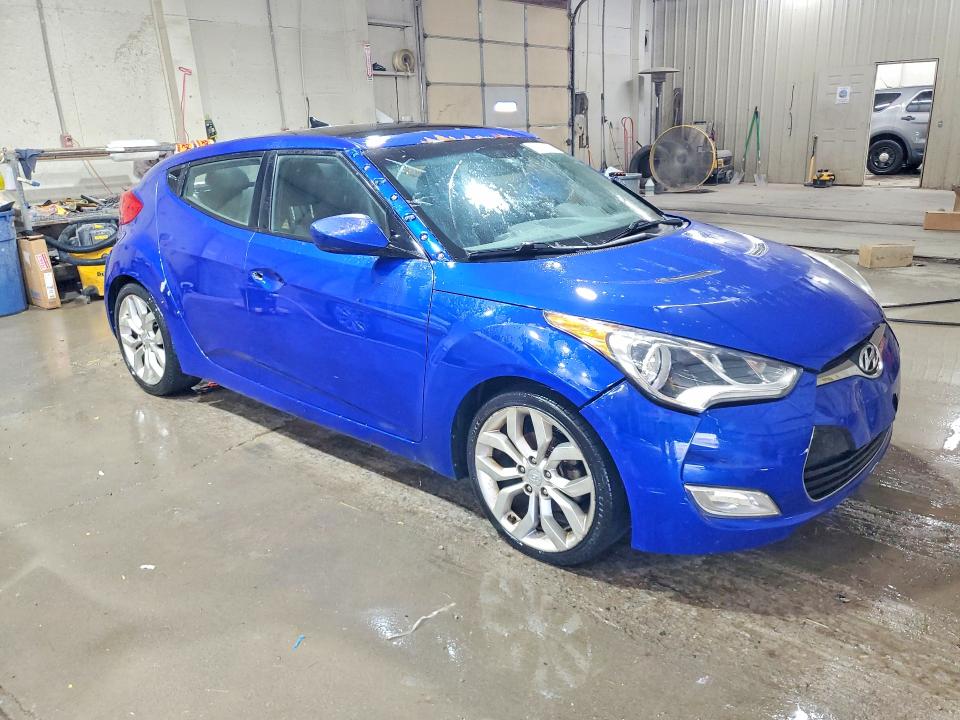 2013 Hyundai Veloster VIN KMHTC6AD4DU169876 COPART salvage auction — ALL OVER, Tn - Salvage Certificate, sold $500 on 2026-07-28 (photo 4)
