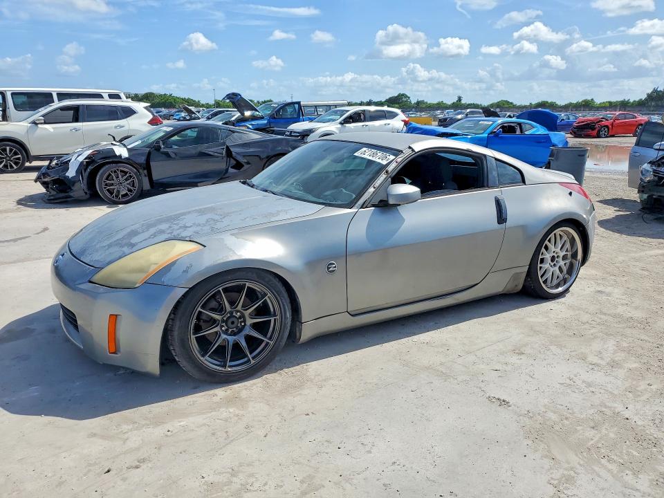 2003 Nissan 350z VIN JN1AZ34D63T102157 COPART salvage auction — MINOR DENT/SCRATCHES, Fl - Certificate Of Title, sold $950 on 2026-07-31 (photo 1)