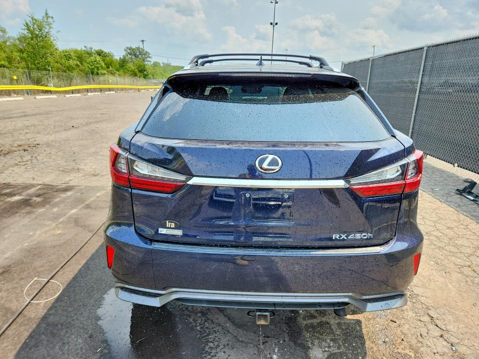2018 Lexus Rx 450h VIN 2T2BGMCA1JC022737 COPART salvage auction — MINOR DENT/SCRATCHES, MI - CERTIFICATE OF TITLE, sold $15,200 on 2026-08-14 (photo 6)