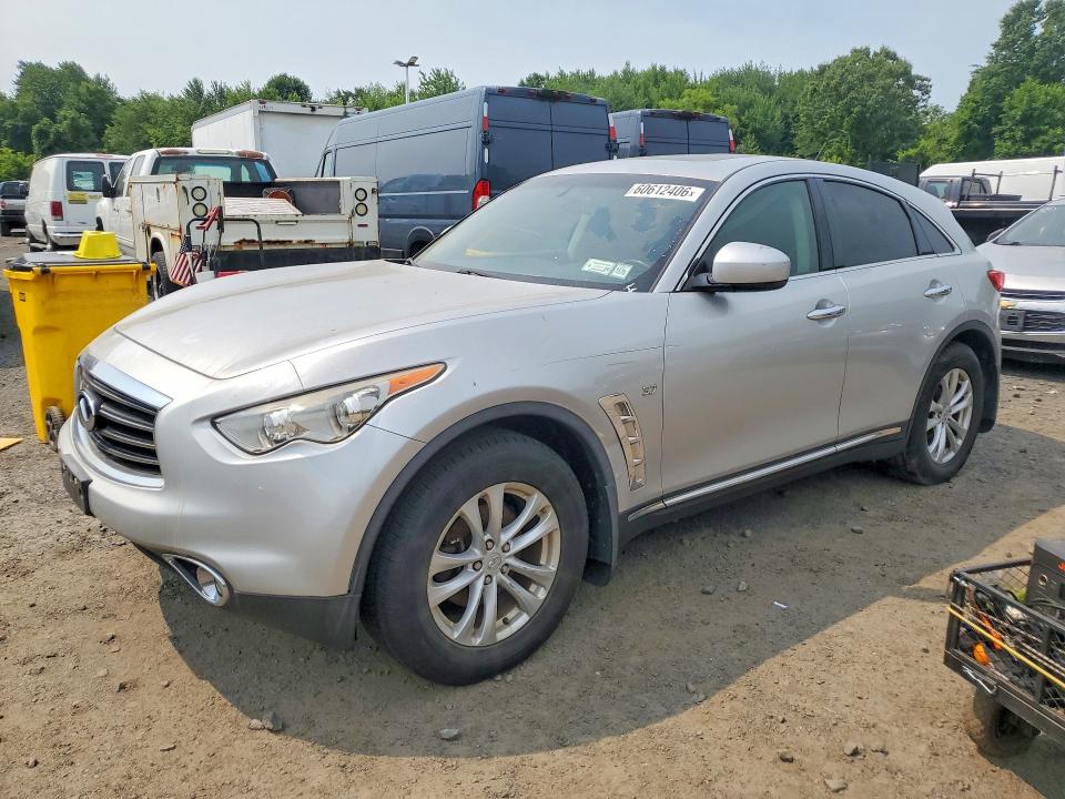 2014 Infiniti Qx70 VIN JN8CS1MW1EM413089 COPART salvage auction — MINOR DENT/SCRATCHES, WV - CERTIFICATE OF TITLE, sold $2,500 on 2026-07-21 (photo 1)