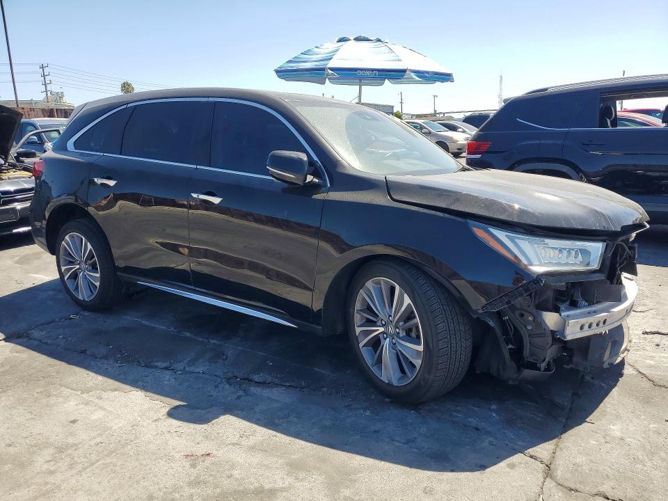 2018 Acura Mdx VIN 5J8YD3H52JL003055 COPART salvage auction — FRONT END, Salvage Title, sold $3,300 on 2026-07-22 (photo 4)