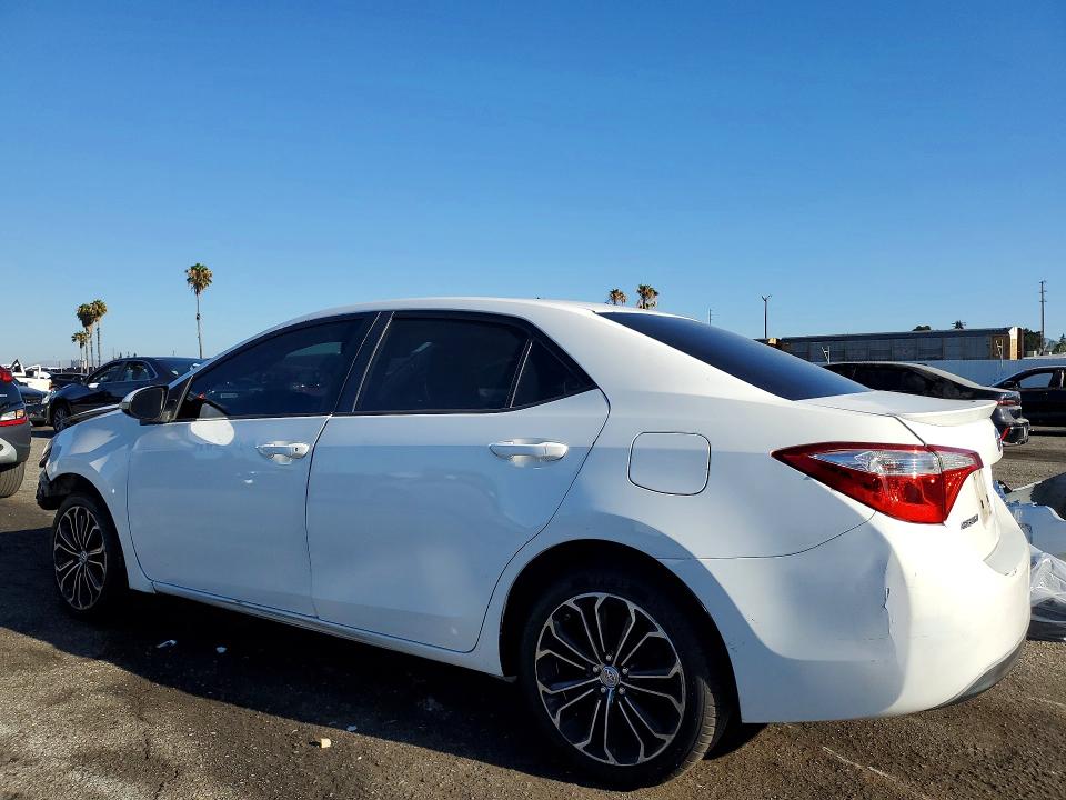 2014 Toyota Corolla VIN 5YFBURHE9EP131880 COPART salvage auction — FRONT END, Ca - Salvage Certificate, sold $1,700 on 2026-07-21 (photo 2)