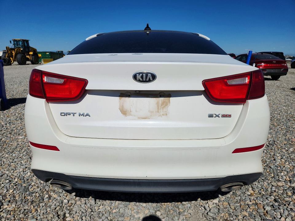2015 Kia Optima VIN 5XXGN4A70FG356474 COPART salvage auction — FRONT END, Co - Salvage Title, sold $375 on 2026-07-28 (photo 6)