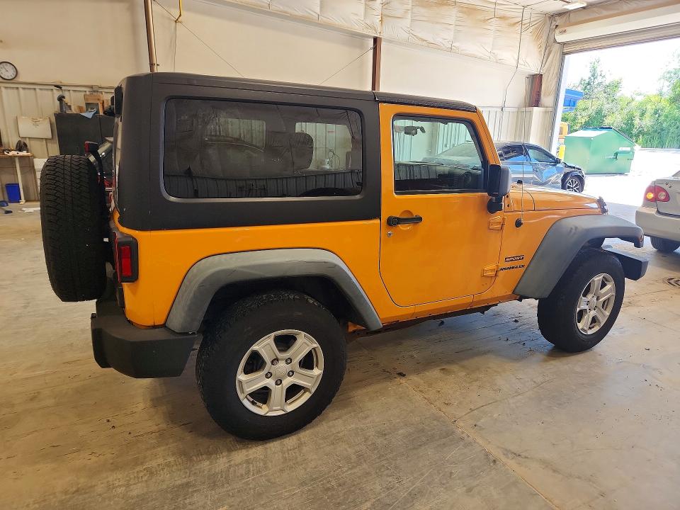 2012 Jeep Wrangler / VIN 1C4AJWAGXCL119788 COPART salvage auction — REAR END, Wi - Certificate Of Title, sold $2,900 on 2026-07-27 (photo 3)