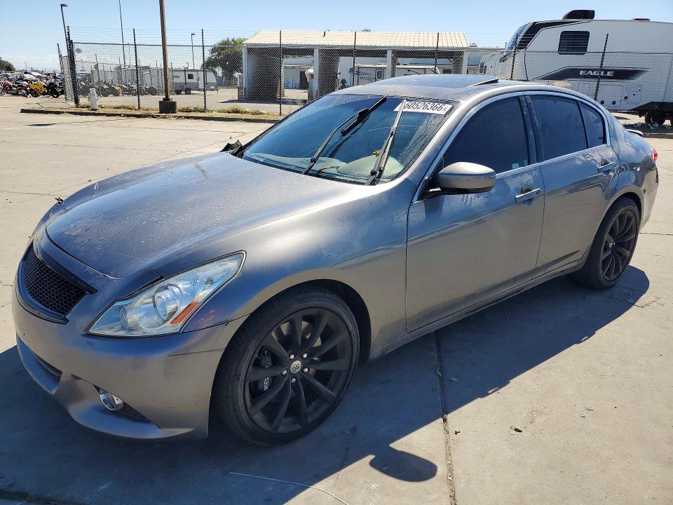 2012 Infiniti VIN JN1CV6APXCM934826 COPART salvage auction — FRONT END, Ca - Salvage Certificate, sold $1,600 on 2026-08-17 (photo 1)